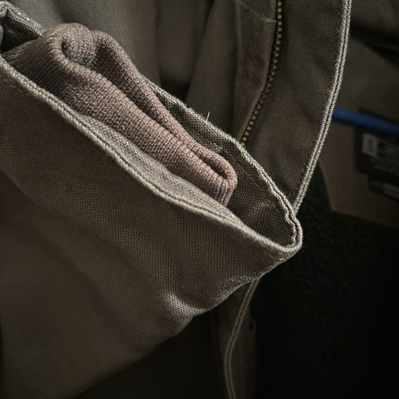 NWT! Carhartt Full Swing Grey Gray Hooded Sherpa Lined Jacket Fleece XL - Picture 14 of 16